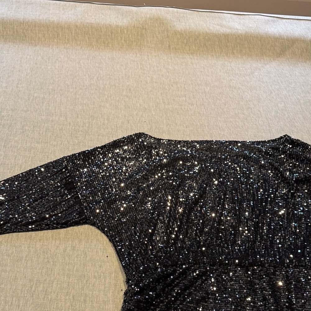Free People Shimmering Black Sequin Dress - Picture 15 of 16